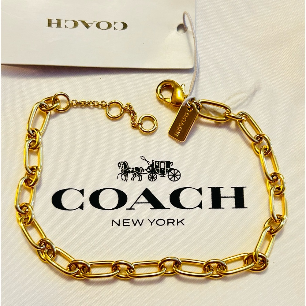 💰SOLD💰Coach Gold tone Bracelet - Picture 1 of 6